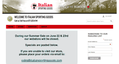 Desktop Screenshot of italiansportinggoods.com